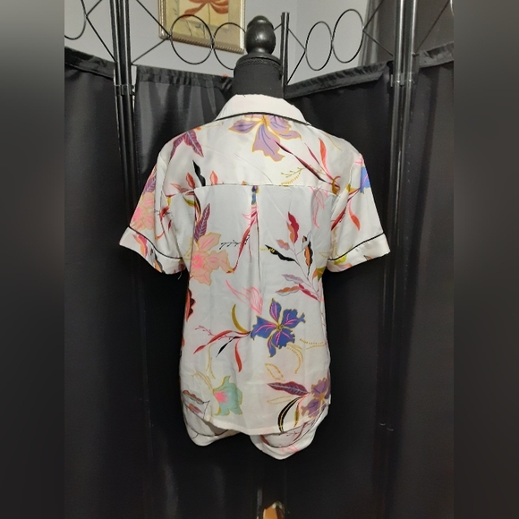 Stars Above Multicolor Floral Women's Shorts Pajama Set Size XS Feminine Sleep - Picture 6 of 8